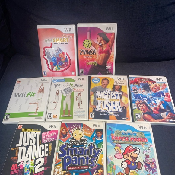 Nintendo Wii Game Console with,
9 Games, Balance Board and Controller Adapters - Picture 2 of 2